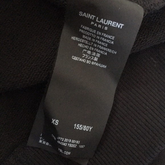 ❌SOLD❌ Saint Laurent logo hoodie XS - Picture 3 of 5